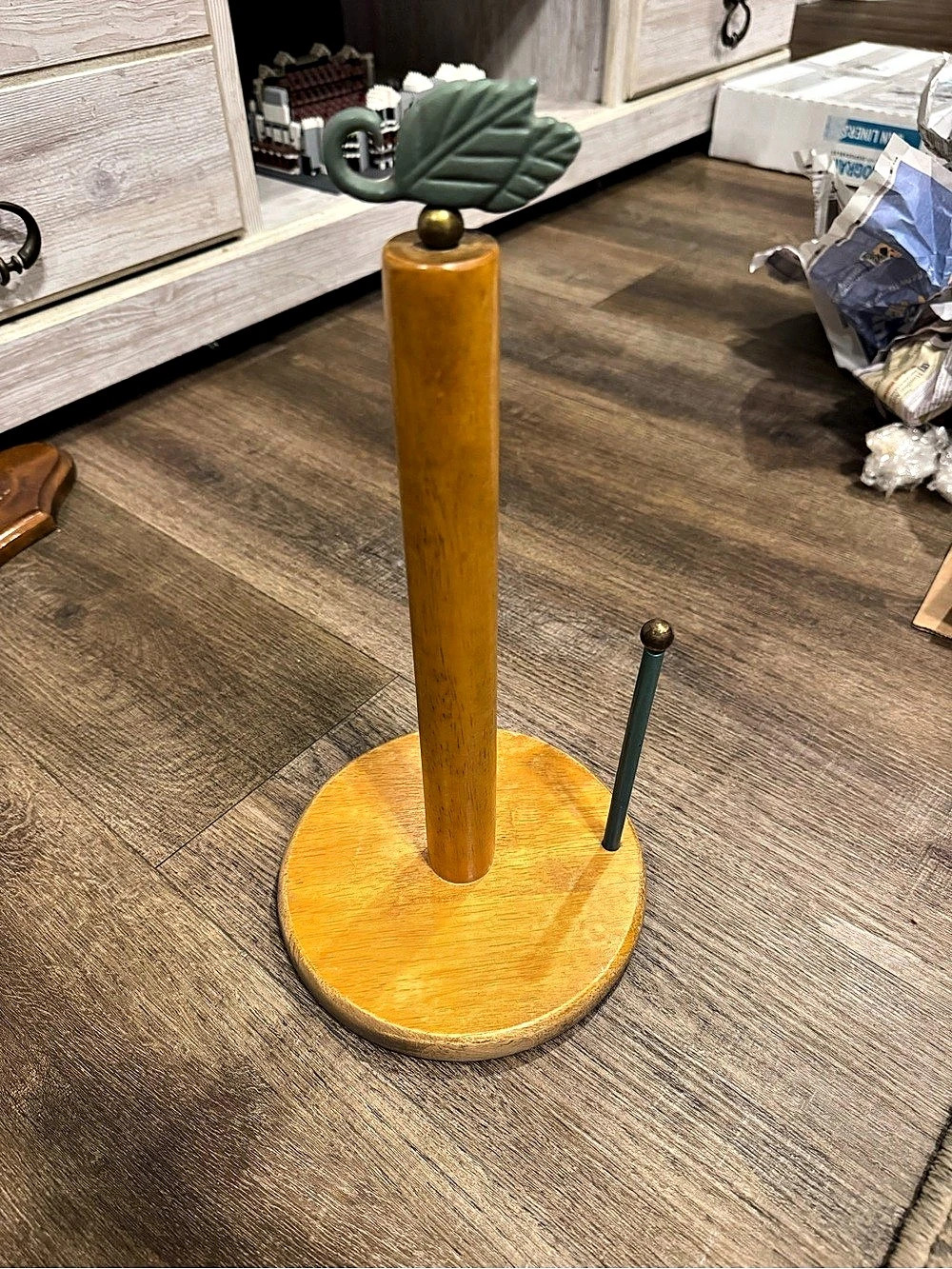 Wooden Countertop Stand in Brown